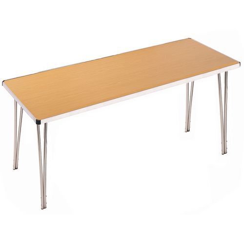 Aluminium framed folding tables - Height 760mm - Oak