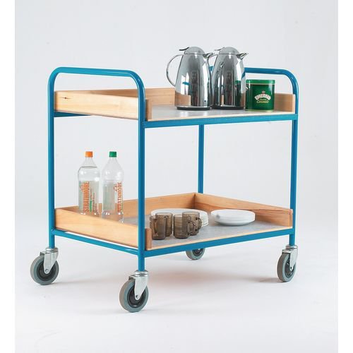 Canteen trolley with two shelves