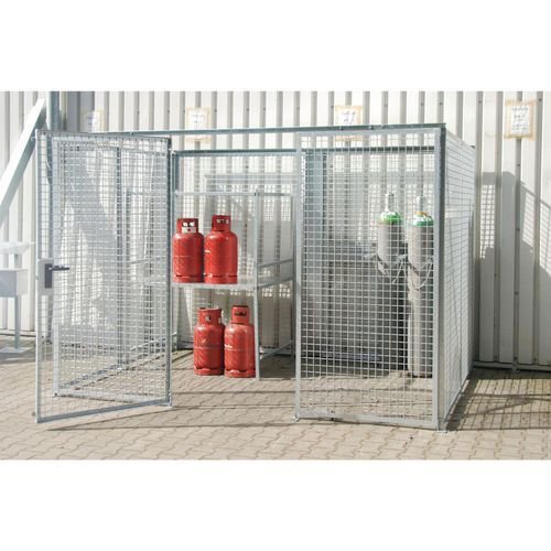 Gas cylinder storage cages