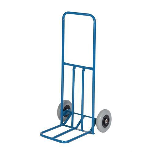 Fixed frame sack truck with straight frame