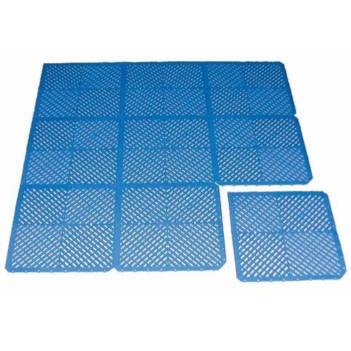 Matting - Vinyl Safety F.Tiles Surefloor -Blue,Pk10 9mm Thick