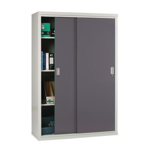 Sliding door cupboards - Solid door 1829mm high, 1220mm wide - Grey door