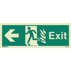 Sign Escape Route 200 X 450 Photoluminescent Rigid