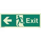 Sign-exit Escape Left Aaa Photo Lum 200 X 450 mm Rigid