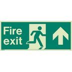 Fire Exit Single Sided Signs for Large Buildings 250 X 600