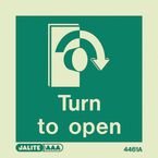 Sign-turn Clockwise to Open 100 X 100 mm Rigid