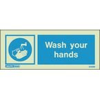 Wash Your Hands 80 X 200 Rigid Plastic