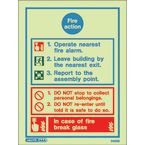 Sign-fire Action Aaa Photo Lum 200 X 150 mm Rigid