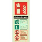 Sign-fire Extinguisher Aaa Co 2 Photo Lum 200 X 80 mm Rigid
