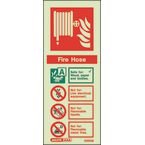 Sign-fire Hose Reel Aaa Photo Lum 200 X 80 mm Self Adhes.