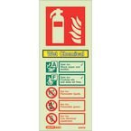 Fire Instruction Sign 200 X 80 Rigid