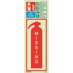 Extinguisher Missing Signs 450 X 200 Rigid