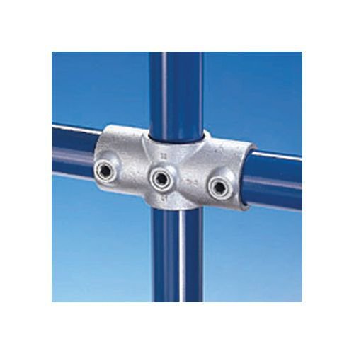 Metal clamp systems - Type A (27mm) - 2-way cross with vertical through centre connector