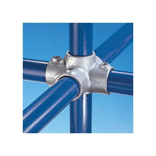 Metal clamp systems - Type D  (48mm) - 4-way cross with vertical through centre connector