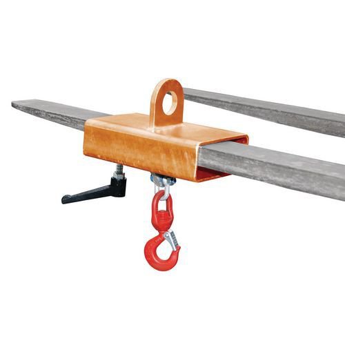 Crane hooks, single fork painted