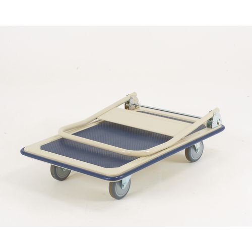 Lightweight Platform Truck Folding Handle Blue 319842 SBY09894 Buy online at Office 5Star or contact us Tel 01594 810081 for assistance