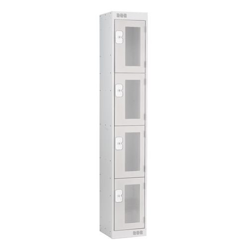 Vision Panel Door Lockers - 4 Door - Small