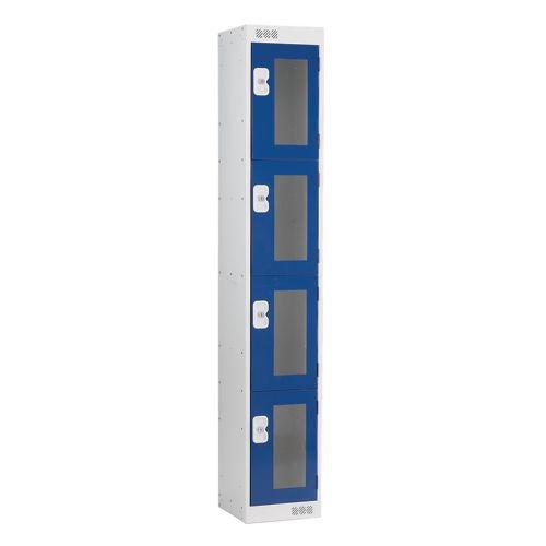 Vision Panel Door Lockers - 4 Door - Small