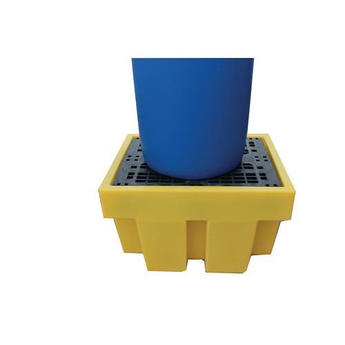 Polyethylene sump pallets - 1 drum capacity