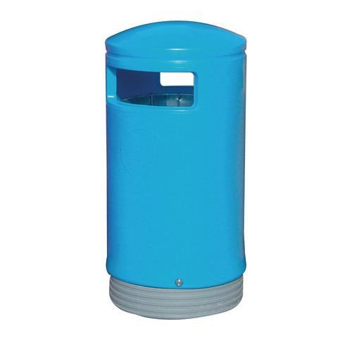 Outdoor Hooded Top Bin 75 Litres Easy Clean Blue *Non-Returnable*