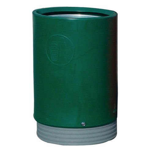 Open top waste bin with liner