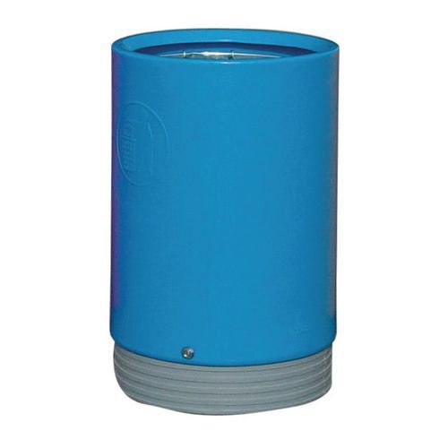 Open top waste bin with liner