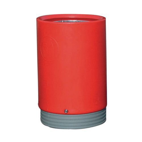 Open top waste bin with liner