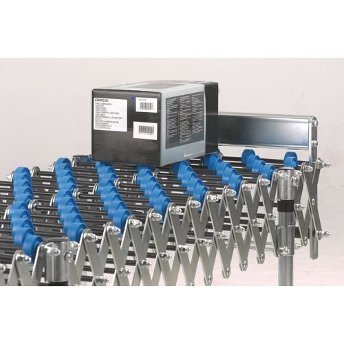 Flexible mobile conveyor - end stop plate