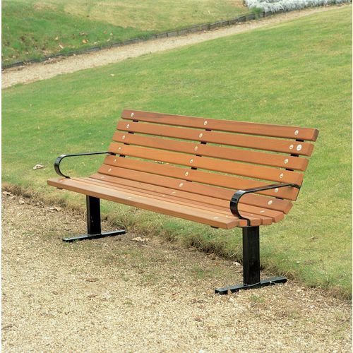 Wooden outdoor bench seats - Russet seat