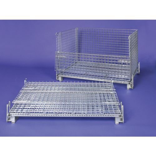 Hypacage® stackable mesh pallet cages - Heavy duty - 1000 x 800 x 840mm