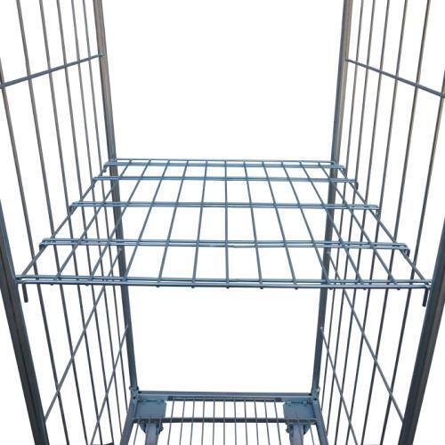 Security demountable roll containers - removable wire shelf