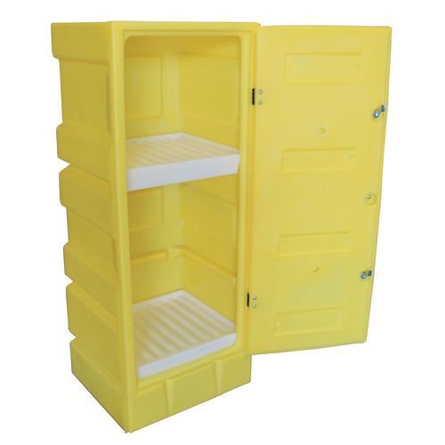 Small plastic COSHH hazardous storage cabinets - 70 Litre capacity