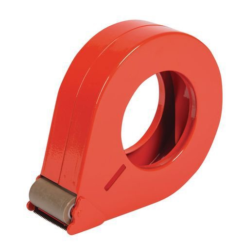 Hand held enclosed tape dispensers for standard tapes up to 38mm wide