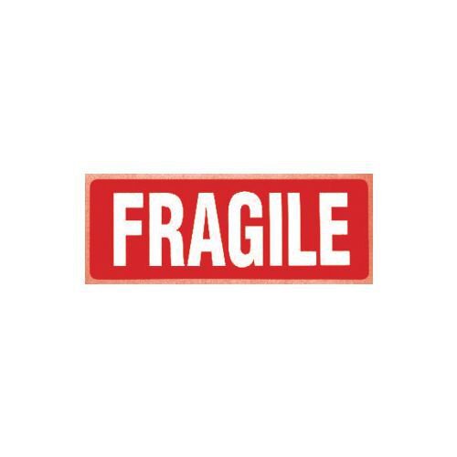 Self adhesive packaging labels - 89 x 32mm - Fragile