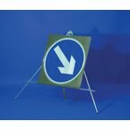 Circular Sign - 750 Mmkeep Right Arrow