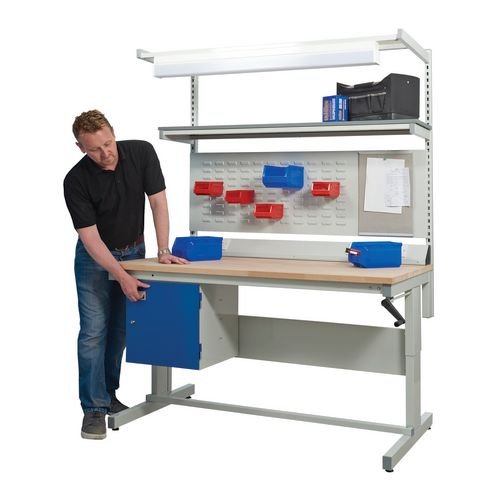 Bench - Work Adjustable Height Laminate Worktop 1800X750mm