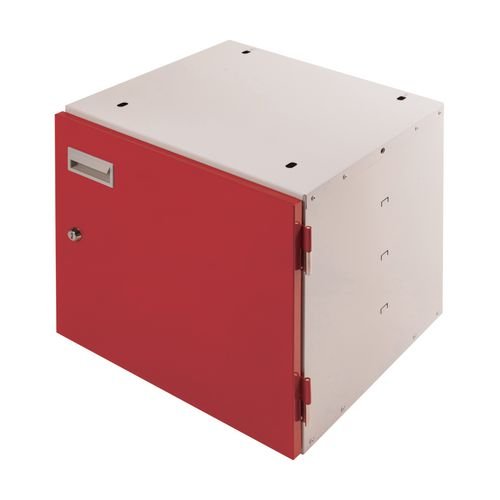 Cupboard Unit Lockable Red Door 420X420X430mm