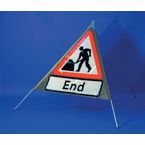 Triangular Sign - 750 Mmwith Message-work End