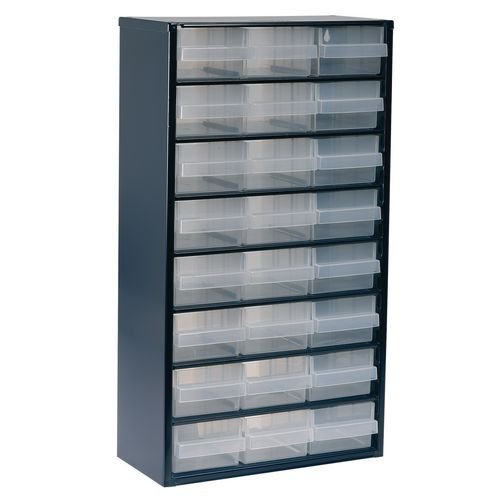Raaco professional clear drawer storage cabinets - 555mm height