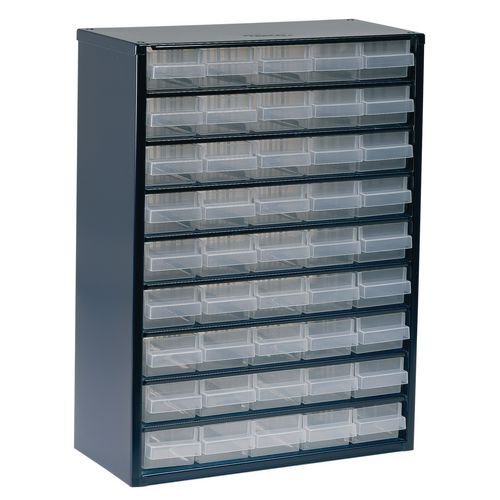 Raaco professional clear drawer storage cabinets - 420mm height