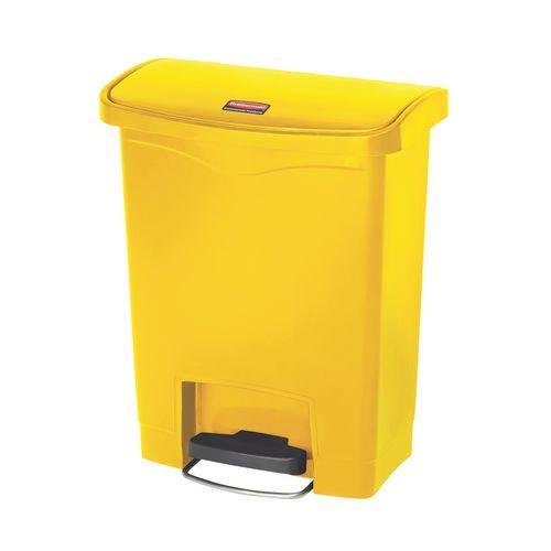 Rubbermaid step-on pedal bin, 30.5L yellow