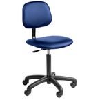 Chair Vinyl Industrial 5 Starbase with Castors Blue