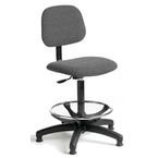 Chair Industrial Fabric Highbase with Foot Ring Charcoal