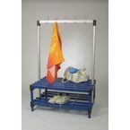 Double Bench with Hooks - Blue 12 Hooks - Length 1000 mm