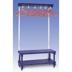 Cloakroom Unit with Hangers - Blue 12 Hangers - Length 2000 mm