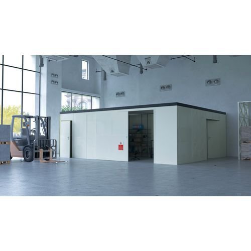 Industrial partitioning - Panels & doors - double door - steel