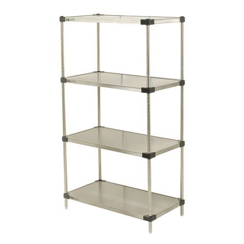 Metro Super Erecta ® solid stainless steel shelving - 4 shelves