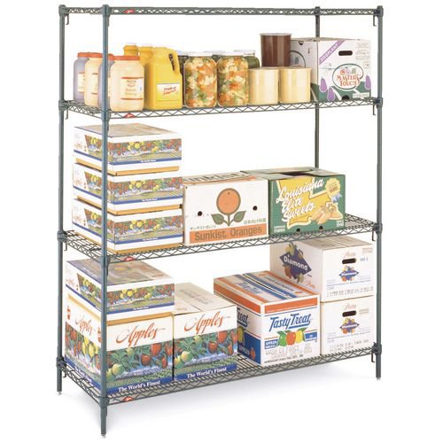 Super adjustable Metroseal 3 ® anti-bacterial shelving - 457mm Deep