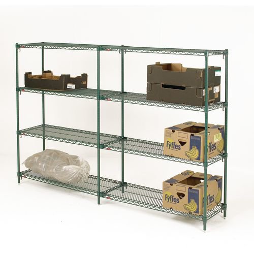 Super adjustable Metroseal 3 ® anti-bacterial shelving - 457mm Deep