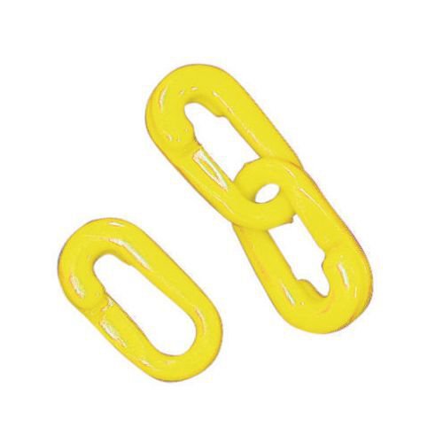 Plastic chain barrier system - Split joints - Yellow